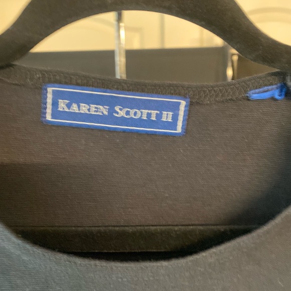 Black Blouse W/ Pockets - Picture 2 of 2